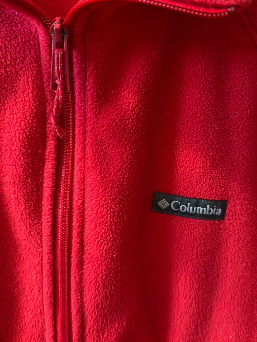 Columbia Women’s Poppy Red Full-Zip Teddy Fleece Jacket - Picture 6 of 7